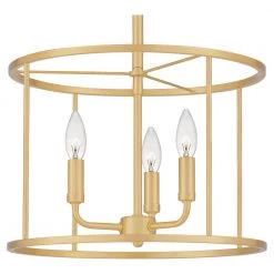 Abner 3-Light Aged Brass Pendant by Quoizel -Quoizel Sales aged brass quoizel chandeliers abr2814ab 1f 1000