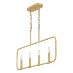 Abner 4-Light Aged Brass Chandelier by Quoizel -Quoizel Sales aged brass quoizel chandeliers abr432ab 4f 1000