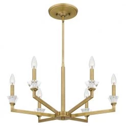 Lottie 6-Light Aged Brass Chandelier by Quoizel -Quoizel Sales aged brass quoizel chandeliers lot5026ab 1f 1000