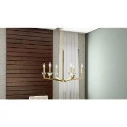 Lottie 6-Light Aged Brass Chandelier by Quoizel -Quoizel Sales aged brass quoizel chandeliers lot5026ab e1 1000