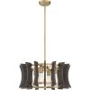 Cordelia 4-Light Aged Brass Pendant by Quoizel -Quoizel Sales aged brass quoizel chandeliers qop5196ab 64 1000