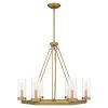 Valens 6-Light Aged Brass Chandelier with Clear Reeded Glass by Quoizel -Quoizel Sales aged brass quoizel chandeliers vls5028ab 64 1000