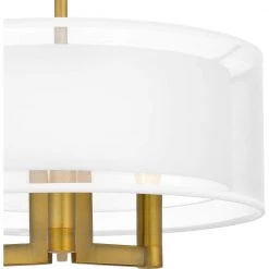 Bodnar 15 in. 3-Light Aged Brass Semi-Flush Mount by Quoizel -Quoizel Sales aged brass quoizel flush mount lights qsf5576ab 44 1000