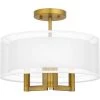 Bodnar 15 in. 3-Light Aged Brass Semi-Flush Mount by Quoizel -Quoizel Sales aged brass quoizel flush mount lights qsf5576ab 64 1000