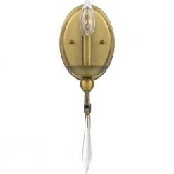 Joules 1-Light Aged Brass Wall Sconce by Quoizel