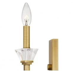 Lottie 2-Light Aged Brass Wall Sconce by Quoizel -Quoizel Sales aged brass quoizel vanity lighting lot8708ab 44 1000