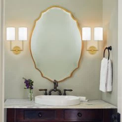 Josephs 2-Light Aged Brass Wall Sconce by Quoizel -Quoizel Sales aged brass quoizel vanity lighting qw16132ab 31 1000