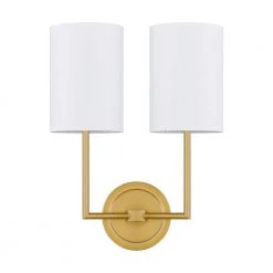 Josephs 2-Light Aged Brass Wall Sconce by Quoizel -Quoizel Sales aged brass quoizel vanity lighting qw16132ab c3 1000