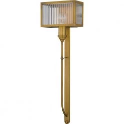Tillman 1-Light Aged Brass Sconce by Quoizel -Quoizel Sales aged brass quoizel vanity lighting qw5296ab 1f 1000