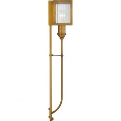 Tillman 1-Light Aged Brass Sconce by Quoizel -Quoizel Sales aged brass quoizel vanity lighting qw5296ab 4f 1000