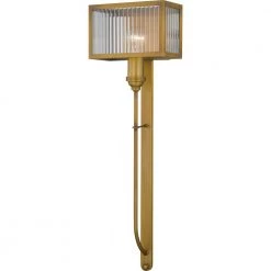 Tillman 1-Light Aged Brass Sconce by Quoizel