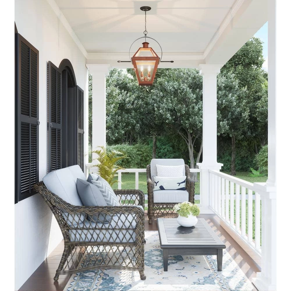 Rue De Royal 2-Light Copper Outdoor Pendant Light by Quoizel 8 Rue De Royal 2-Light Copper Outdoor Pendant Light by Quoizel - Image 6