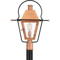 Rue De Royal 1-Light Aged Copper Outdoor Post Lantern by Quoizel 11 Rue De Royal 1-Light Aged Copper Outdoor Post Lantern by Quoizel -Quoizel Sales aged copper quoizel post light sets ro9018ac 1f 1000