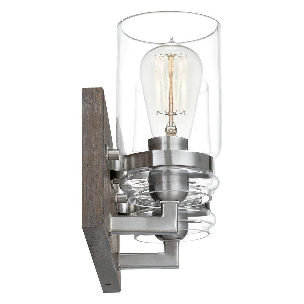 Craven 2-Light Aged Oak Vanity Light by Quoizel 5 Craven 2-Light Aged Oak Vanity Light by Quoizel - Image 3