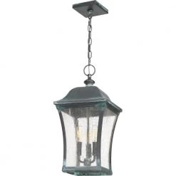Bardstown 3-Light Iron Outdoor Pendant Light by Quoizel -Quoizel Sales aged verde quoizel outdoor pendant lights bds1910agv 1f 1000