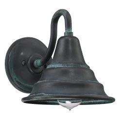 Carmel 1-Light Aged Verde Outdoor Wall Lantern Sconce by Quoizel -Quoizel Sales aged verde quoizel outdoor sconces cml8409agv c3 1000