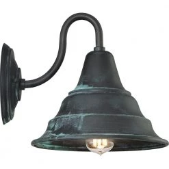 Carmel 1-Light Aged Verde Outdoor Wall Lantern Sconce by Quoizel -Quoizel Sales aged verde quoizel outdoor sconces cml8411agv 1f 1000