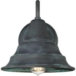 Carmel 1-Light Aged Verde Outdoor Wall Lantern Sconce by Quoizel -Quoizel Sales aged verde quoizel outdoor sconces cml8411agv 4f 1000