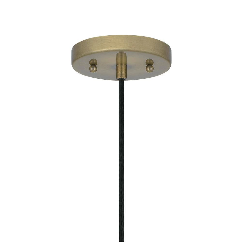 Sparrow 1-Light Antique Brass Mini Pendant by Quoizel 7 Sparrow 1-Light Antique Brass Mini Pendant by Quoizel - Image 5