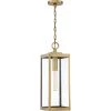 Westover 1-Light Antique Brass Chandelier with Clear Seeded Glass by Quoizel -Quoizel Sales antique brass quoizel pendant lights wvr1507a 64 1000