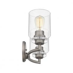 Jaspar 16 in. 2-Light Antique Nickel Vanity Light by Quoizel -Quoizel Sales antique nickel quoizel vanity lighting jsp8616an 44 1000