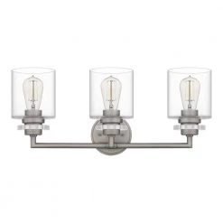Jaspar 23 in. 3-Light Antique Nickel Vanity Light by Quoizel 14 Jaspar 23 in. 3-Light Antique Nickel Vanity Light by Quoizel -Quoizel Sales antique nickel quoizel vanity lighting jsp8623an 1f 1000