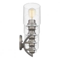 Jaspar 30.5 in. 4-Light Antique Nickel Vanity Light by Quoizel -Quoizel Sales antique nickel quoizel vanity lighting jsp8630an 44 1000