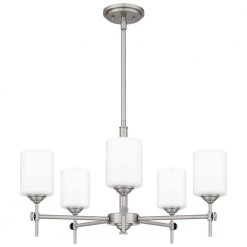 Aria 5-Light Antique Polished Nickel Chandelier with Opal Glass by Quoizel 14 Aria 5-Light Antique Polished Nickel Chandelier with Opal Glass by Quoizel -Quoizel Sales antique polished nickel quoizel chandeliers ari5026ap 4f 1000