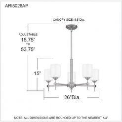 Aria 5-Light Antique Polished Nickel Chandelier with Opal Glass by Quoizel 18 Aria 5-Light Antique Polished Nickel Chandelier with Opal Glass by Quoizel -Quoizel Sales antique polished nickel quoizel chandeliers ari5026ap 76 1000