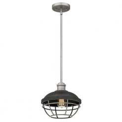 Sandpiper 1-Light Antique Polished Nickel Mini Pendant with Metal Shade by Quoizel 14 Sandpiper 1-Light Antique Polished Nickel Mini Pendant with Metal Shade by Quoizel -Quoizel Sales antique polished nickel quoizel pendant lights spp1510ap 4f 1000