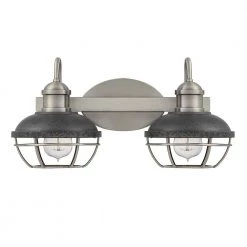 Sandpiper 2-Light Antique Polished Nickel Vanity Light by Quoizel 9 Sandpiper 2-Light Antique Polished Nickel Vanity Light by Quoizel -Quoizel Sales antique polished nickel quoizel vanity lighting spp8617ap c3 1000