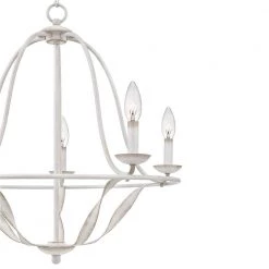 Bradbury 5-Light Antique White Candle-Style Chandelier by Quoizel -Quoizel Sales antique white quoizel chandeliers bdb5025awh 1f 1000