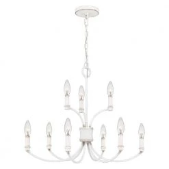 Briar 9-Light Antique White Chandelier by Quoizel -Quoizel Sales antique white quoizel chandeliers brr5025awh 4f 1000