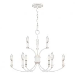 Briar 9-Light Antique White Chandelier by Quoizel