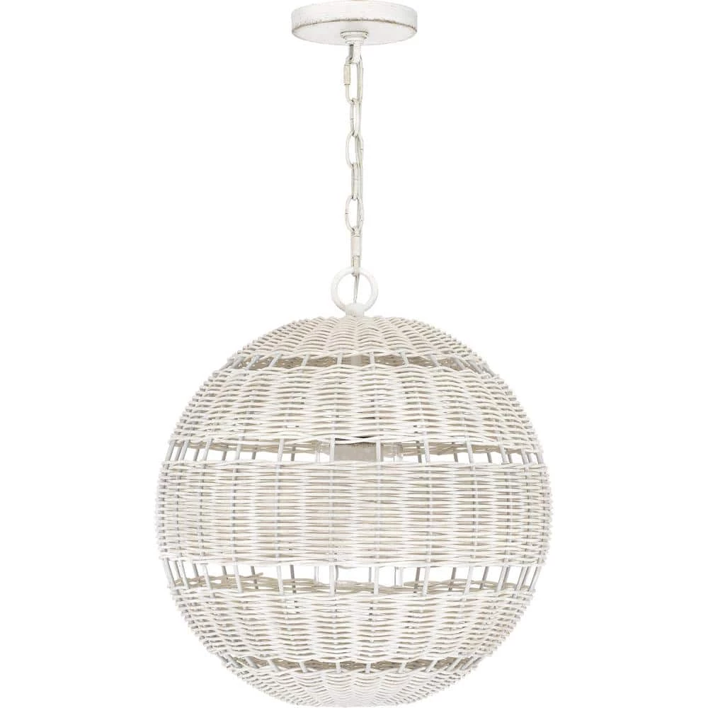 Lindendale 1-Light Antique White Globe Pendant by Quoizel 7 Lindendale 1-Light Antique White Globe Pendant by Quoizel - Image 5