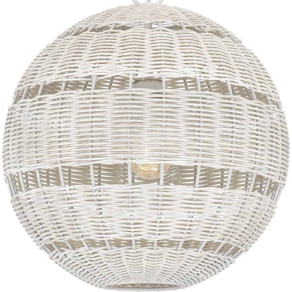 Lindendale 1-Light Antique White Globe Pendant by Quoizel 8 Lindendale 1-Light Antique White Globe Pendant by Quoizel - Image 6