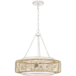 Waylon 4-Light Antique White Standard Pendant by Quoizel -Quoizel Sales antique white quoizel chandeliers qp5573awh c3 1000