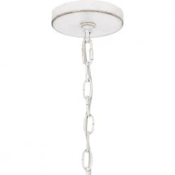 Waylon 4-Light Antique White Standard Pendant by Quoizel -Quoizel Sales antique white quoizel chandeliers qp5573awh fa 1000