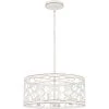 Dalia 4-Light Antique White Shaded Pendant by Quoizel 2 Dalia 4-Light Antique White Shaded Pendant by Quoizel -Quoizel Sales antique white quoizel chandeliers qp5637awh 64 1000