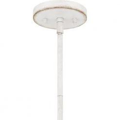 Dalia 4-Light Antique White Shaded Pendant by Quoizel -Quoizel Sales antique white quoizel chandeliers qp5637awh fa 1000