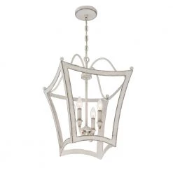 Summerford 4-Light Antique White Pendant by Quoizel -Quoizel Sales antique white quoizel chandeliers sum5216awh 4f 1000