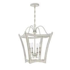 Summerford 4-Light Antique White Pendant by Quoizel -Quoizel Sales antique white quoizel chandeliers sum5216awh c3 1000