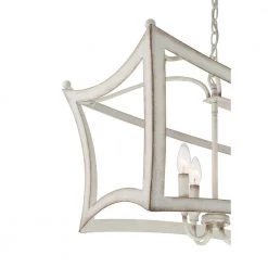 Summerford 8-Light Antique White Linear Chandelier by Quoizel -Quoizel Sales antique white quoizel chandeliers sum836awh 1f 1000