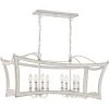 Summerford 8-Light Antique White Linear Chandelier by Quoizel -Quoizel Sales antique white quoizel chandeliers sum836awh 64 1000