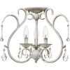 Blanca 3-Light Antique White Semi-Flush Mount by Quoizel