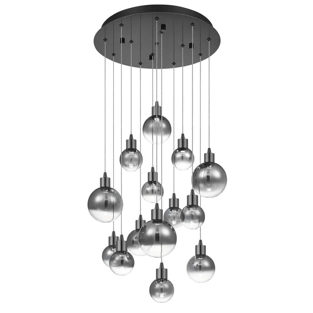 Shadow Integrated LED Black Chrome Pendant by Quoizel 6 Shadow Integrated LED Black Chrome Pendant by Quoizel - Image 4