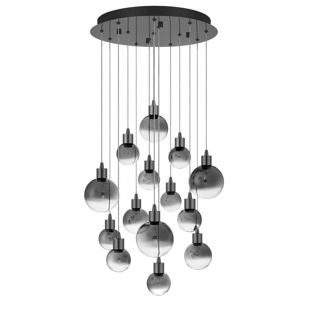 Shadow Integrated LED Black Chrome Pendant by Quoizel 5 Shadow Integrated LED Black Chrome Pendant by Quoizel - Image 3