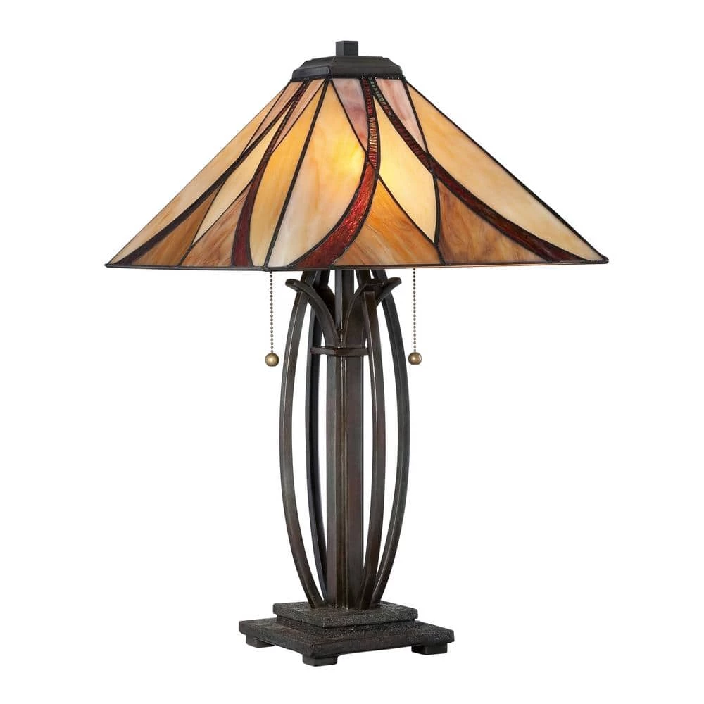 Asheville 25 in. Valiant Bronze Table Lamp by Quoizel 3 Asheville 25 in. Valiant Bronze Table Lamp by Quoizel
