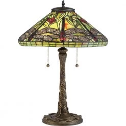 Jungle Dragonfly 23.5 in. Architectural Bronze Table Lamp by Quoizel