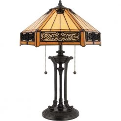 Indus 23 in. Vintage Bronze Table Lamp by Quoizel
